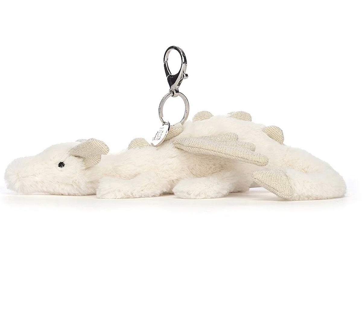 Jellycat Snow Dragon Bag Charm