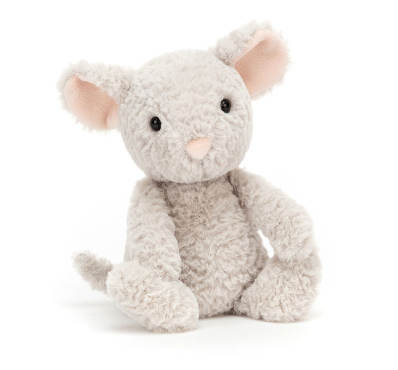 Soft toy grey mouse