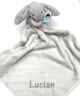 Bashful Bunny Soother, Silver - Personalised