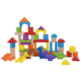 Dinosaur themed colourful building blocks