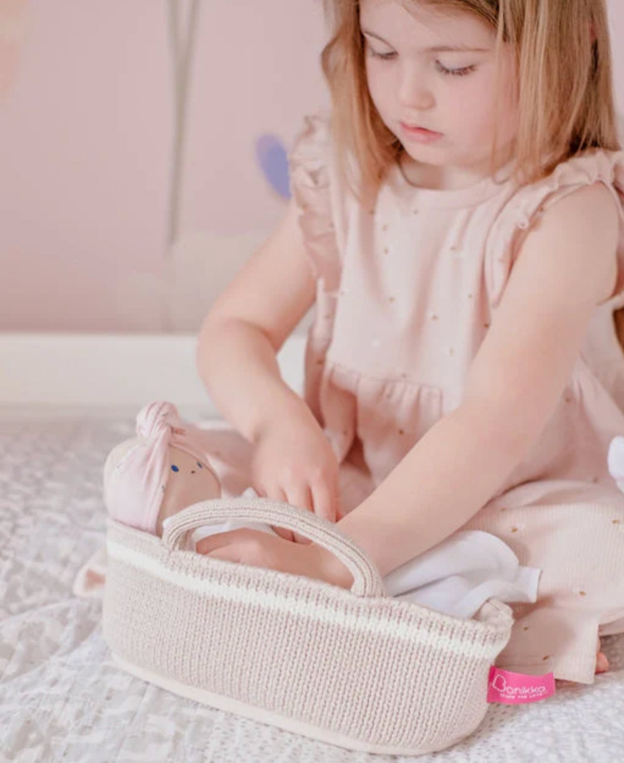 Bonikka Baby Doll with Carry Cot & Accessories - Personalised