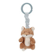 Little Dutch Pull and shake Plush fox toy with blue attachable clip