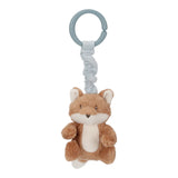 Little Dutch Pull and shake Plush fox toy with blue attachable clip