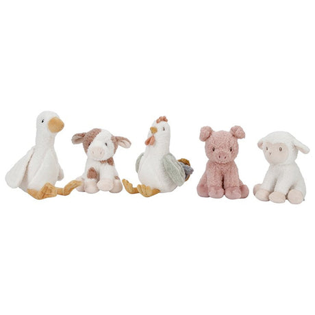 Farm animal soft toys goose,cow, chicken, pig and sheep