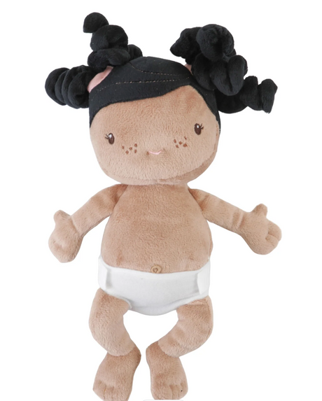 Baby Doll Evi with Carry Basket, Blanket and Bottle - Personalised