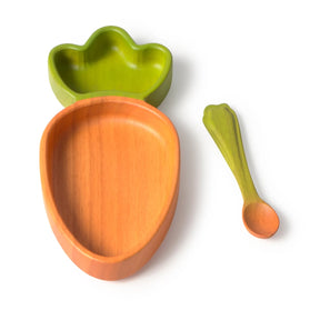 Oli & Carol Cathy the Carrot Plate and Spoon Set for babies