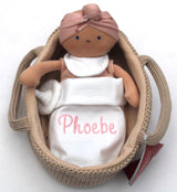 Bonikka Baby Doll with Carry Cot & Accessories - Personalised