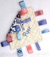Floral Blue Elephant Taggy