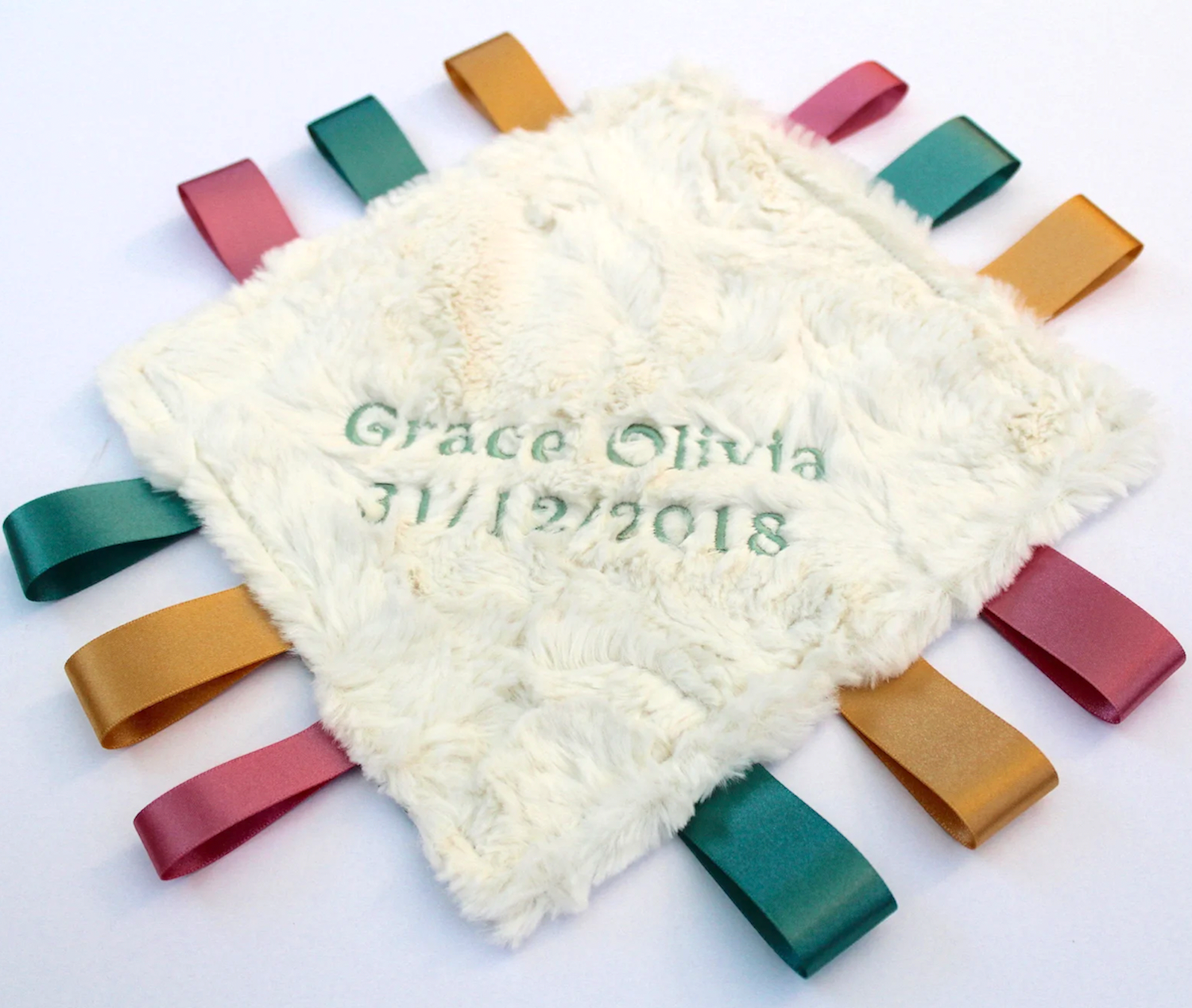 Sage Rabbits Taggy Blanket | Unique Baby Present | Hedgehog Gifts