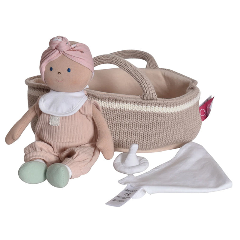 Bonikka Baby Doll with Carry Cot & Accessories - Personalised