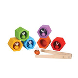 Colour matching bees and hive childrens toy