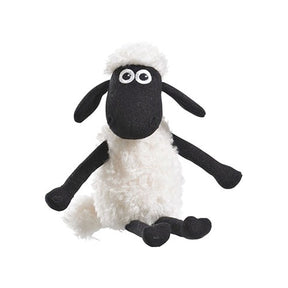 Plush Shaun The Sheep Soft Toy sheep with black face and legs on a white background