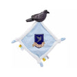 Plush toy with a Ravenclaw emblem on a light blue background