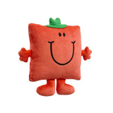 Mr Strong Small Plush by Rainbow Designs - red square body with green top hat, side angle view