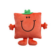 Mr Strong Small Plush by Rainbow Designs - red square body with green top hat, front view on white background