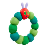 The Very Hungry Caterpillar Silicone Teether Ring - soft green silicone baby teether