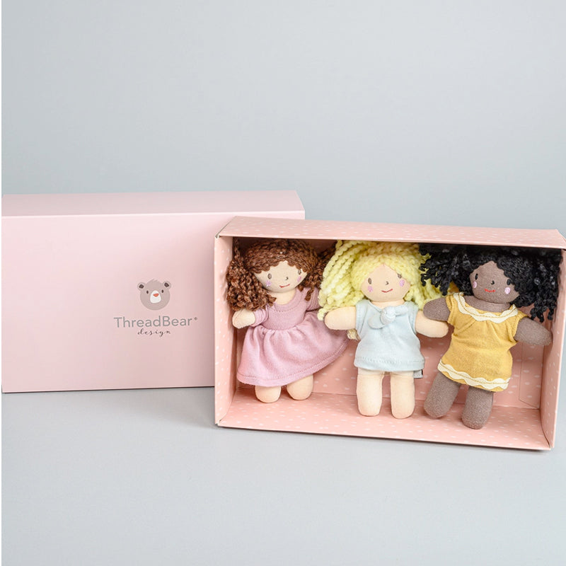 Threadbear Mini Dolls Gift Set of 3