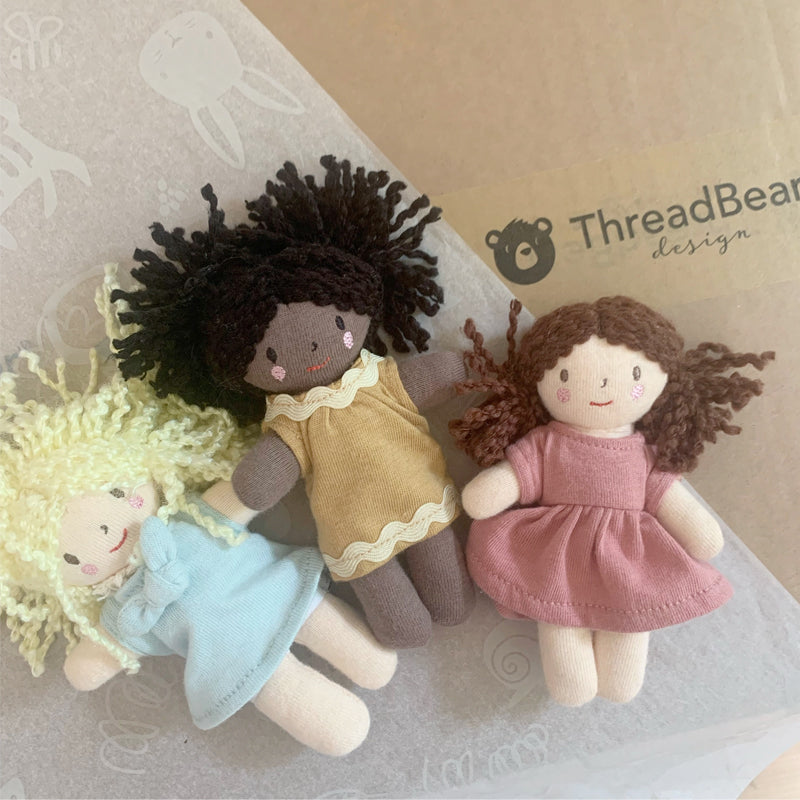 Threadbear Mini Dolls Gift Set of 3