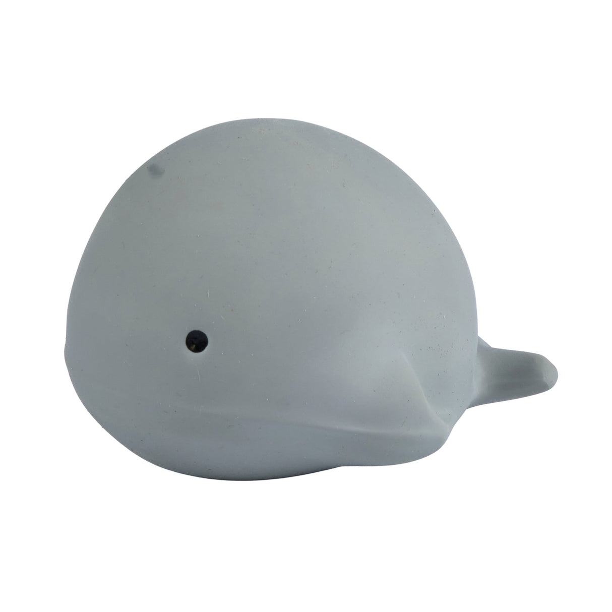 Tikiri My First Sea Animal Whale natural rubber teether and bath toy on white background - rear view