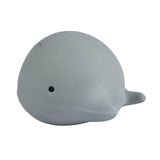 Tikiri My First Sea Animal Whale natural rubber teether and bath toy on white background - rear view