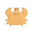 Tikiri Ocean Buddies crab rubber teether and bath toy on white background