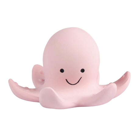  Tikiri My First Sea Animal Octopus pink natural rubber baby teether rattle and bath toy 