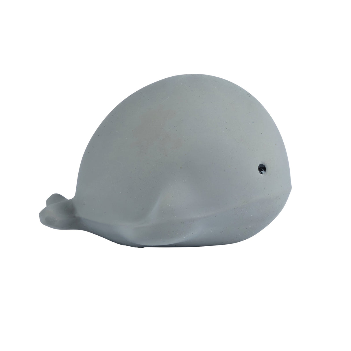 Tikiri My First Sea Animal Whale natural rubber teether and bath toy on white background - side view