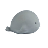Tikiri My First Sea Animal Whale natural rubber teether and bath toy on white background - side view