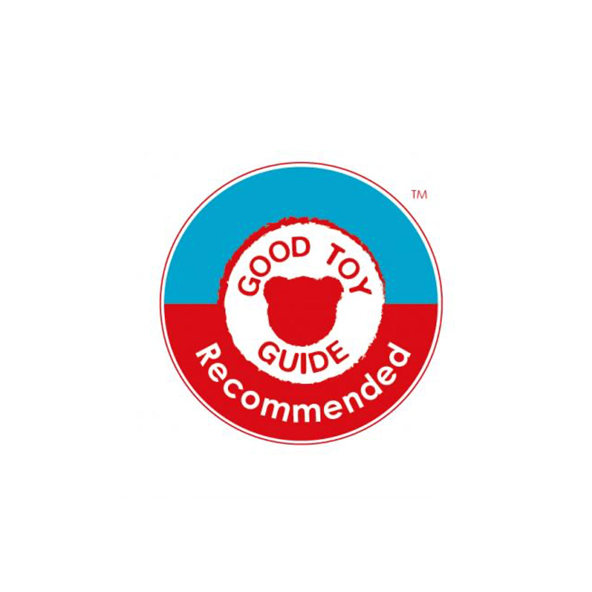Good Toy Guide logo with a blue and red design on a white background