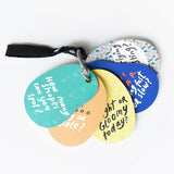 Toddler cards with questions and strap for buggy