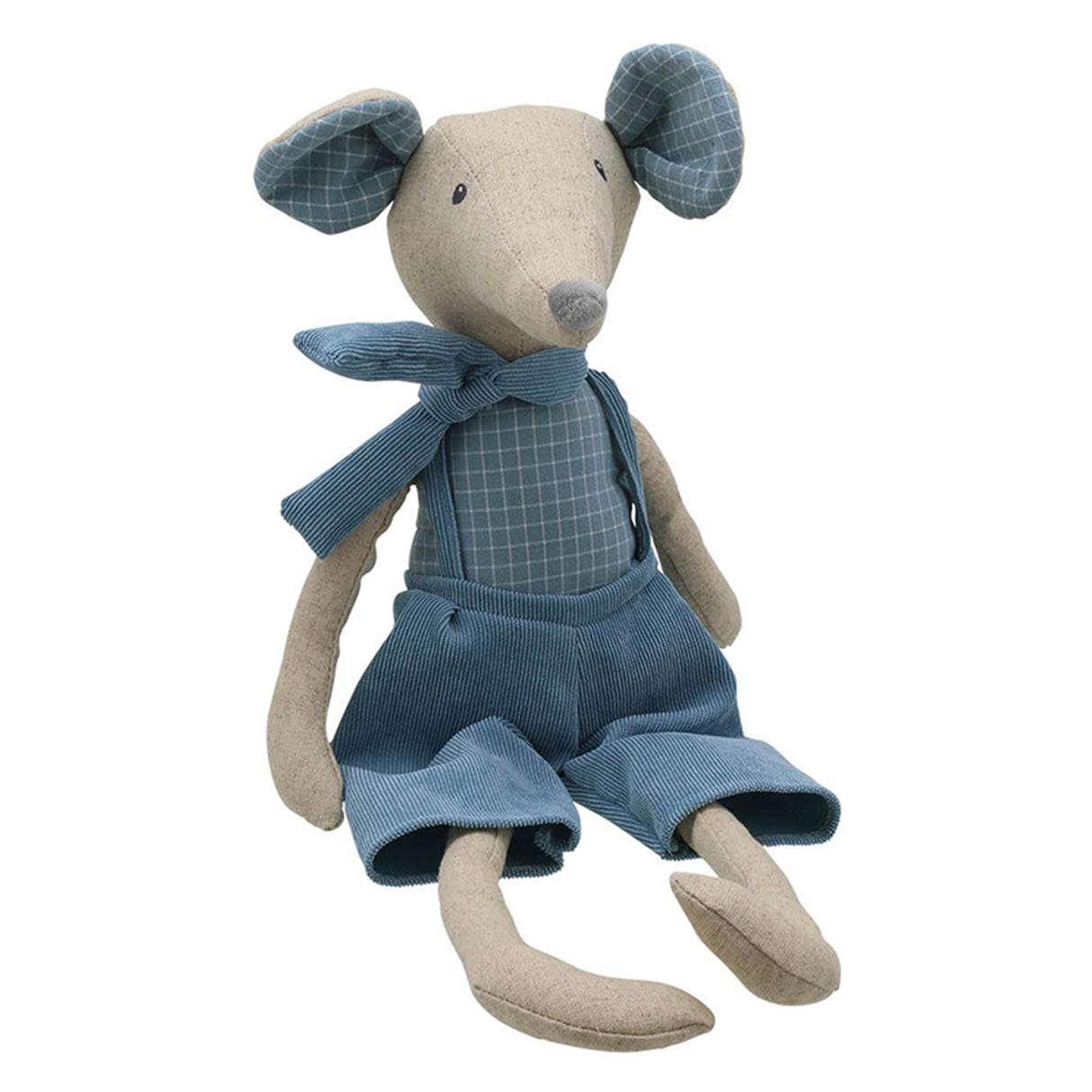 Wilberry Large Boy Linen Mouse Beautiful chic fabric mouse