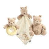Winnie the Pooh 100 gift set with yellow comforter, ring rattle and pooh soft toy