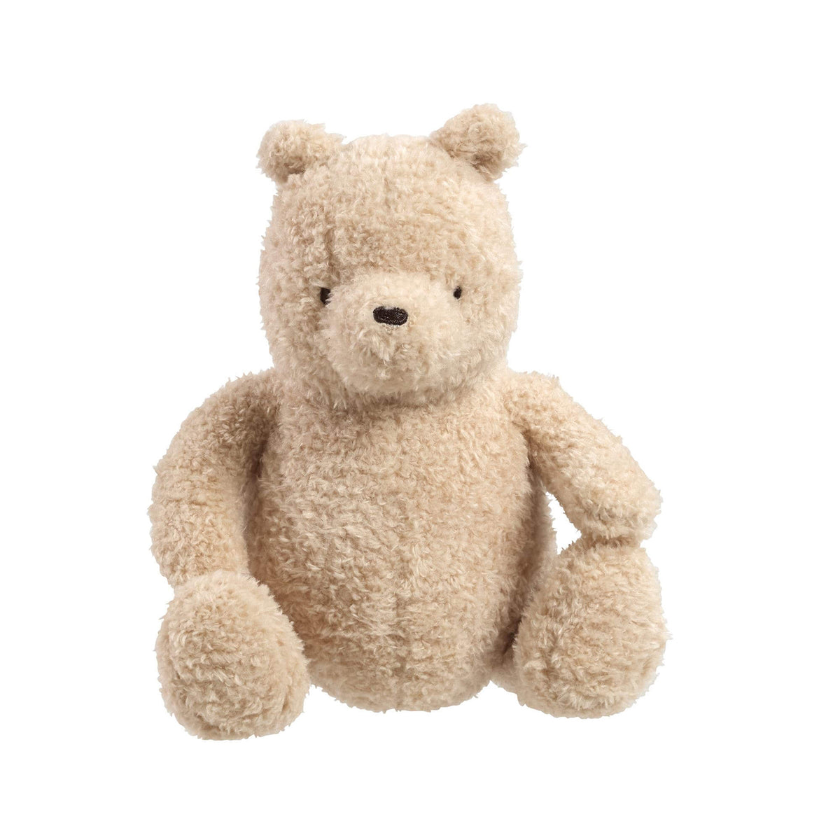 Disney Winnie the Pooh 100 soft curly plush bear sitting on white background, no tag