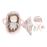 Baby Doll Rosa with Carry Basket, Blanket and Bottle - Personalised