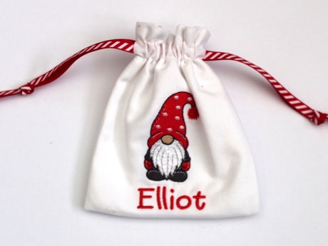 Gnome Drawstring Gift Bag