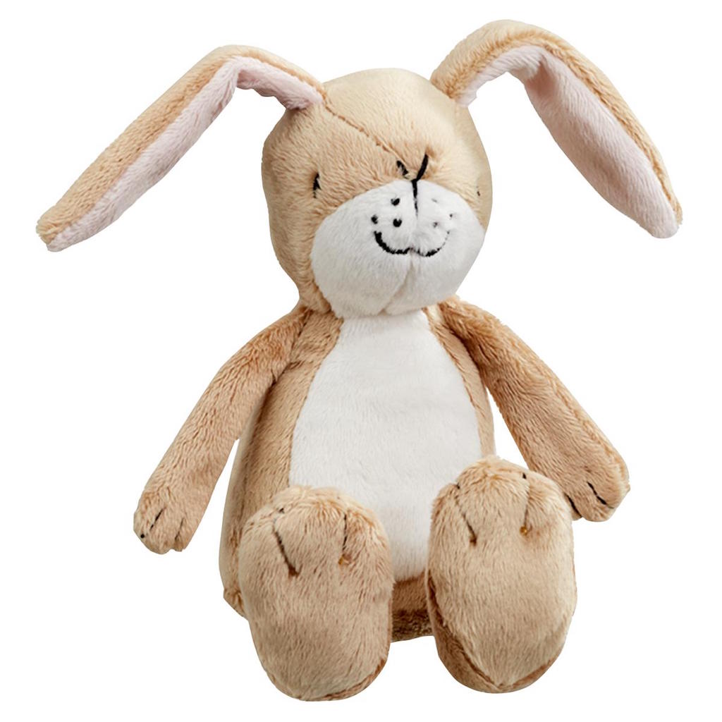 Nutbrown Hare Rattle by Rainbow Designs with beautiful long ears and white tummy