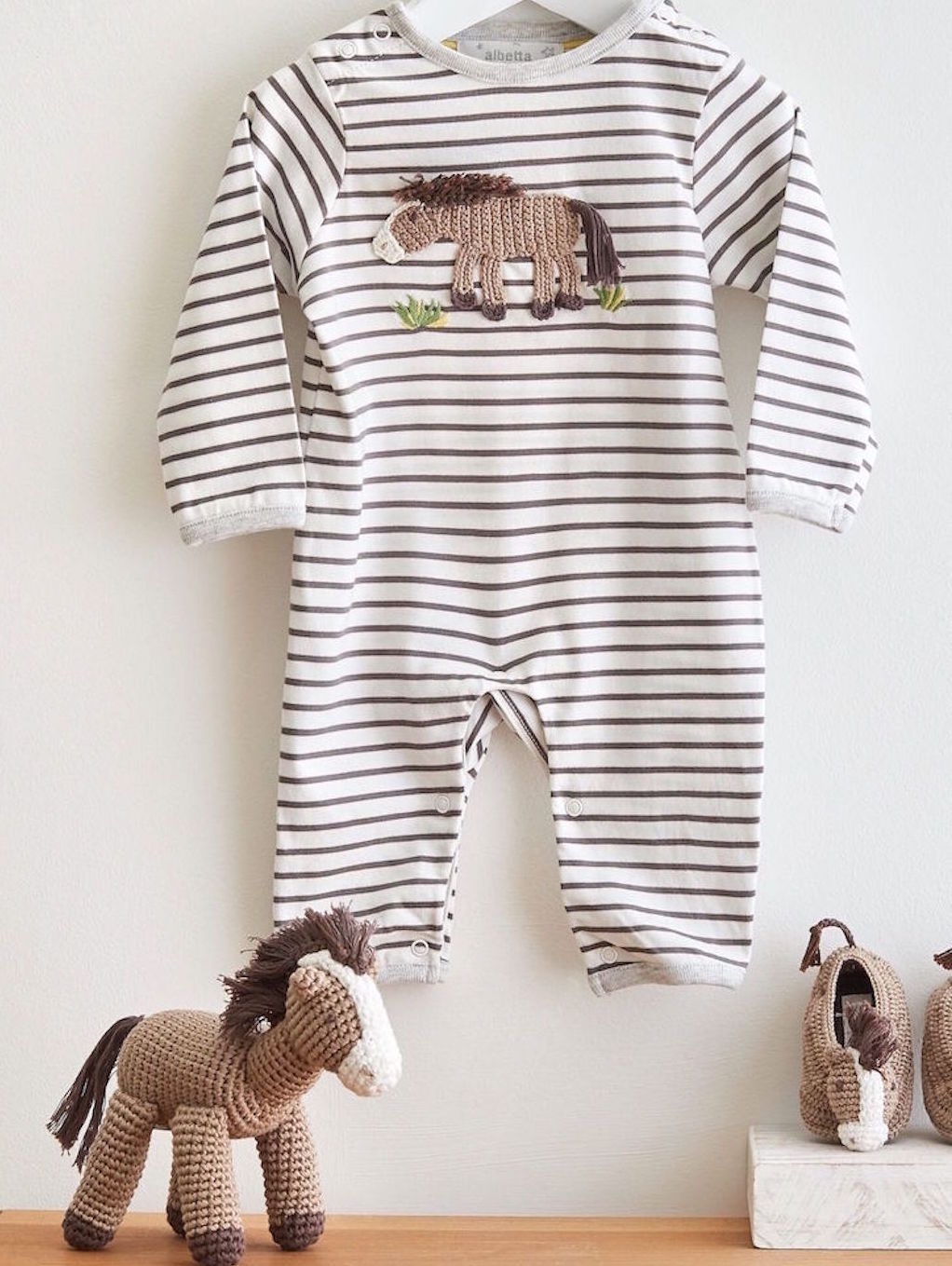 Albetta Crochet Horse Sleepsuit