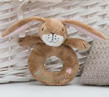 Little Nutbrown Hare Ring Rattle