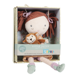 Little Dutch Cuddly Doll Sophia in presentation gift box with monkey companion