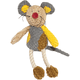 Rosewood Mr Twister Molly Mouse Dog Toy with yellow ears and rope legs