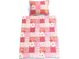 Dolls Cot Pram Quilt Blanket Set