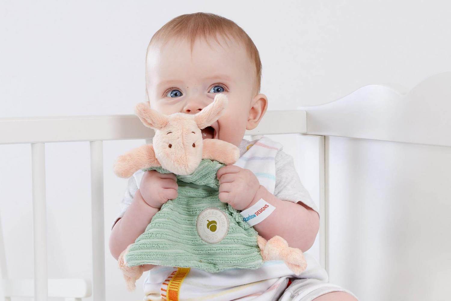Rainbow Designs Classic Piglet Comfort Blanket - Knorretje Knuffeldeken Winnie De Poeh - Zacht Pluche