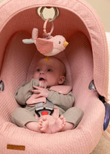 Little Dutch pull-string bird toy showing shaking motion feature