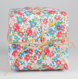Present wrapped with beautiful Vintage Floral Gift Wrap paper perfect for Christmas, Birthdays and Christenings gifts and presents