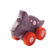 Purple with red wheels Plan Toys Dino Car eco friendly Toy for children