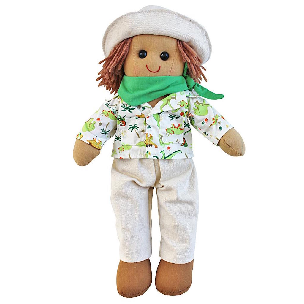 Powell Craft Rag Doll Dinosaur Explorer | Best Price! | Hedgehog Gifts