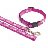 Wag'n'Walk from Rosewood Purple Dusky Floral Dog Collar with lead is just one of the charming designs available.