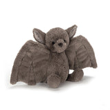 Jellycat Bashful Bat brown cuddly 18cm soft toy with pointy ears