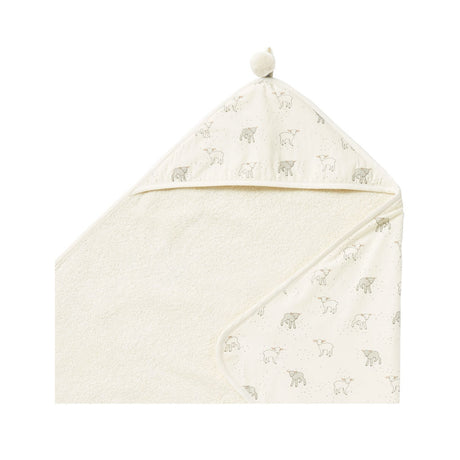 towel is made from a super absorbent looped cotton terry and is backed in baby soft brushed cotton.