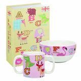 A delightful present for a new baby or growing toddler, this charming set features a fine china bowl and a perfectly sized, two-handled mug.